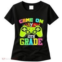 Game On 10th Grade Gamer Back to School Students Women's T-Shirt thumb 0