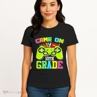 Game On 10th Grade Gamer Back to School Students Women's T-Shirt thumb 4