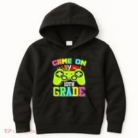 Game On 10th Grade Gamer Back to School Students Kids Hoodie thumb 0