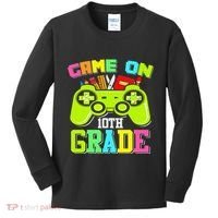 Game On 10th Grade Gamer Back to School Students Kids Long Sleeve Shirt thumb 0