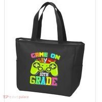 Game On 10th Grade Gamer Back to School Students Tote Bag thumb 3