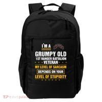 Grumpy Old 1st Ranger Battalion Veteran Soldier Funny Xmas Backpack thumb 0