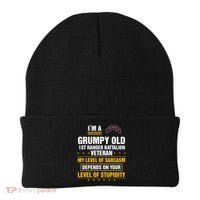 Grumpy Old 1st Ranger Battalion Veteran Soldier Funny Xmas Beanie thumb 0