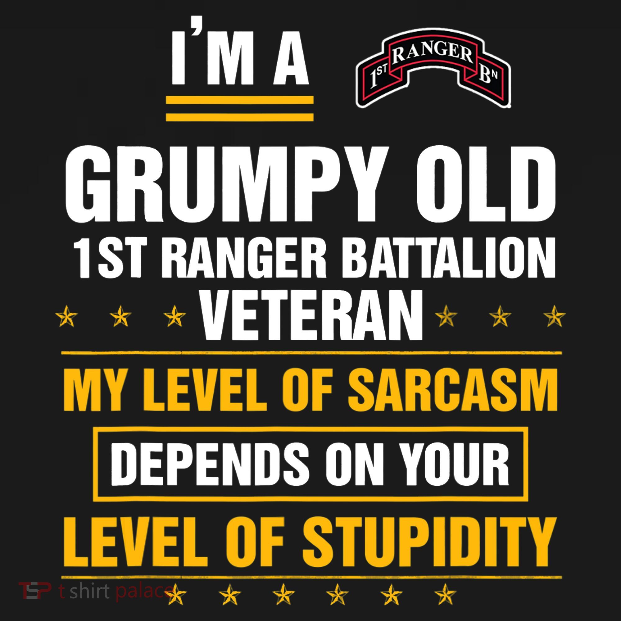 Grumpy Old 1st Ranger Battalion Veteran Soldier Funny Xmas Mousepad