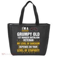 Grumpy Old 1st Ranger Battalion Veteran Soldier Funny Xmas Tote Bag thumb 0