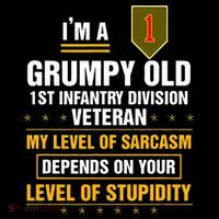 Grumpy Old 1st Infantry Division Veteran Father Day Coffee Mug thumb 5