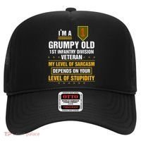 Grumpy Old 1st Infantry Division Veteran Father Day Hat thumb 0