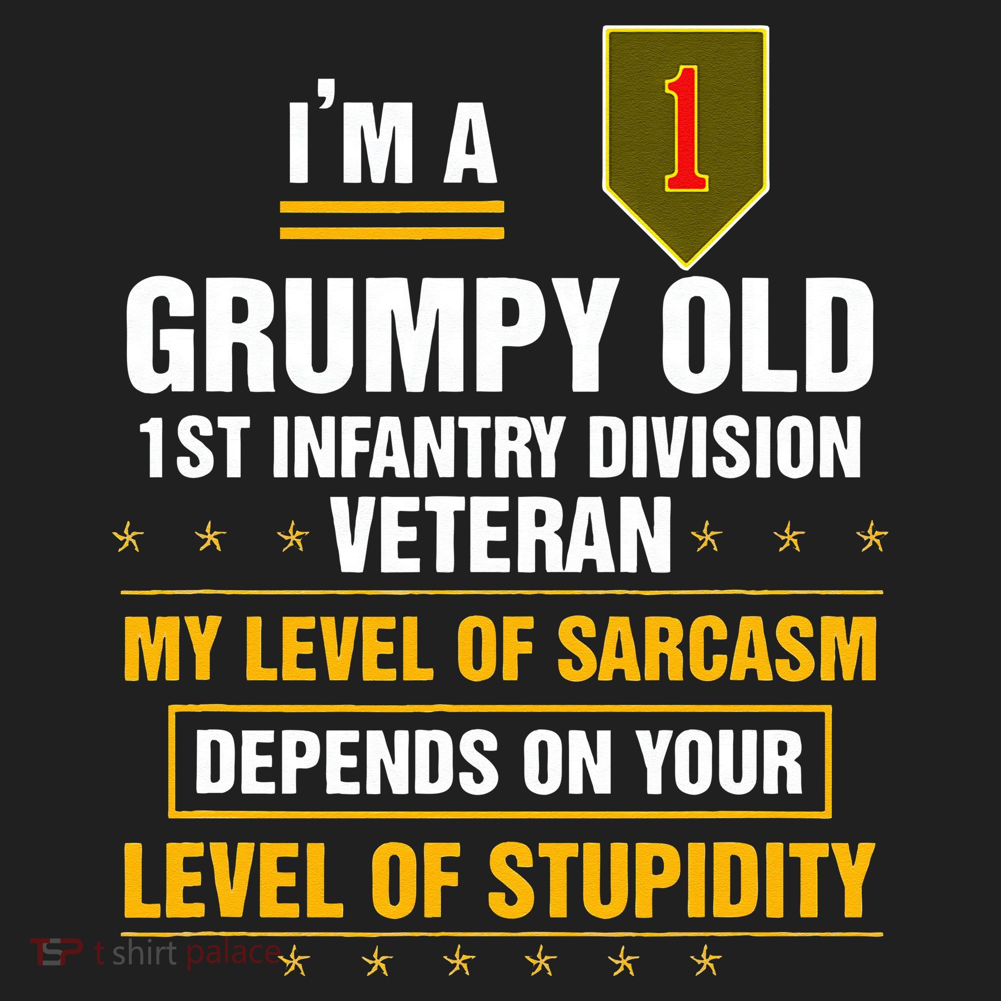 Grumpy Old 1st Infantry Division Veteran Father Day Hat