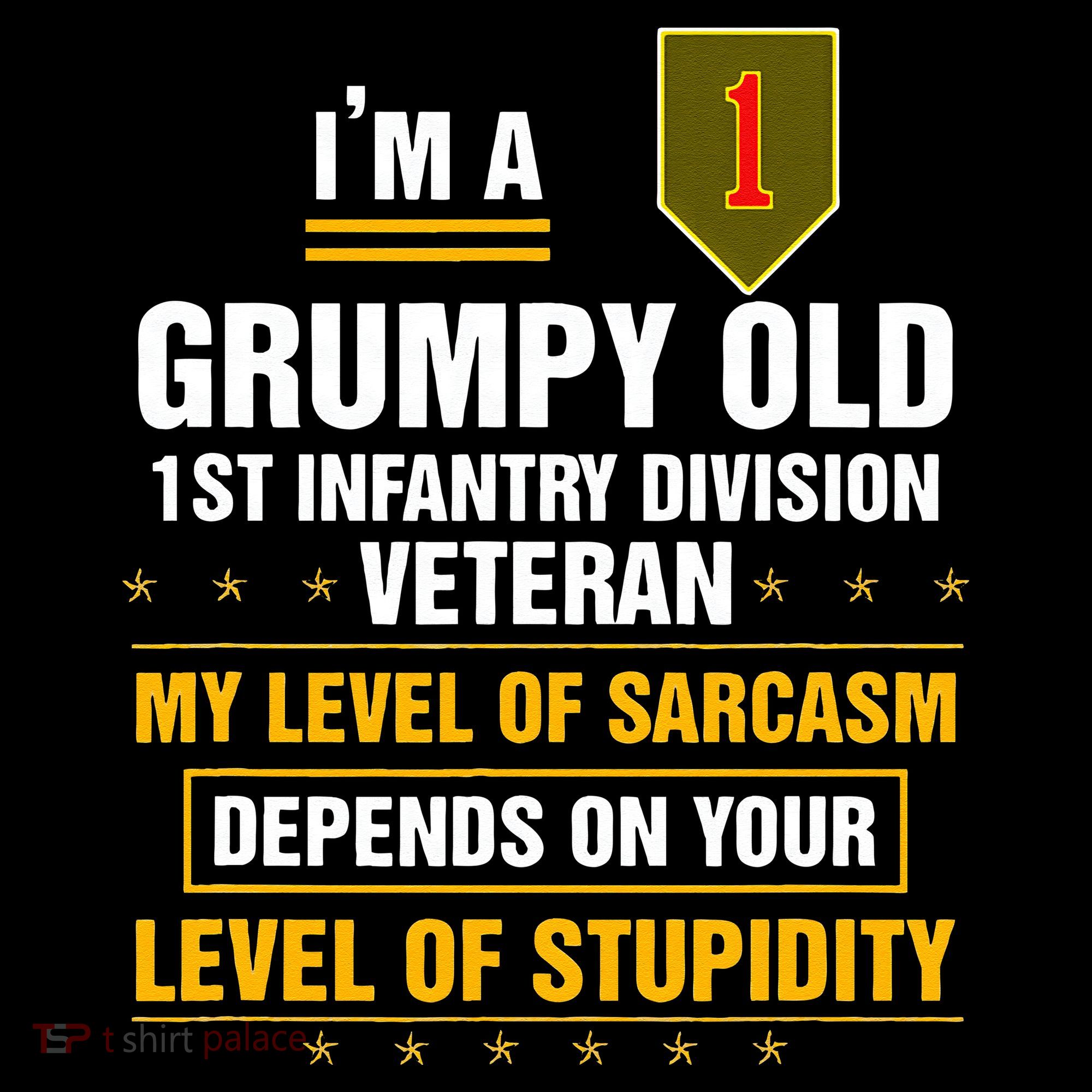Grumpy Old 1st Infantry Division Veteran Father Day Visor