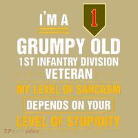 Grumpy Old 1st Infantry Division Veteran Father Day Hoodie thumb 7
