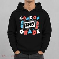 Game On 2nd Grade Second First Day School Gaming Gamer Hoodie thumb 0