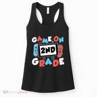 Game On 2nd Grade Second First Day School Gaming Gamer Women's Tank Top thumb 0
