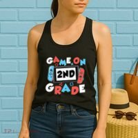 Game On 2nd Grade Second First Day School Gaming Gamer Women's Tank Top thumb 2