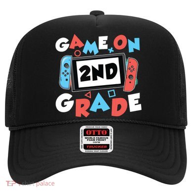 Game On 2nd Grade Second First Day School Gaming Gamer Hat