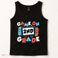 Game On 2nd Grade Second First Day School Gaming Gamer Tank Top thumb 2