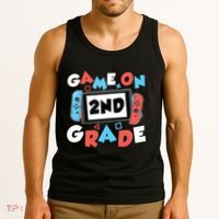 Game On 2nd Grade Second First Day School Gaming Gamer Tank Top thumb 3