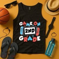 Game On 2nd Grade Second First Day School Gaming Gamer Tank Top thumb 4