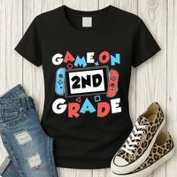 Game On 2nd Grade Second First Day School Gaming Gamer Women's T-Shirt thumb 3