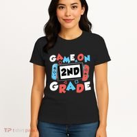Game On 2nd Grade Second First Day School Gaming Gamer Women's T-Shirt thumb 4