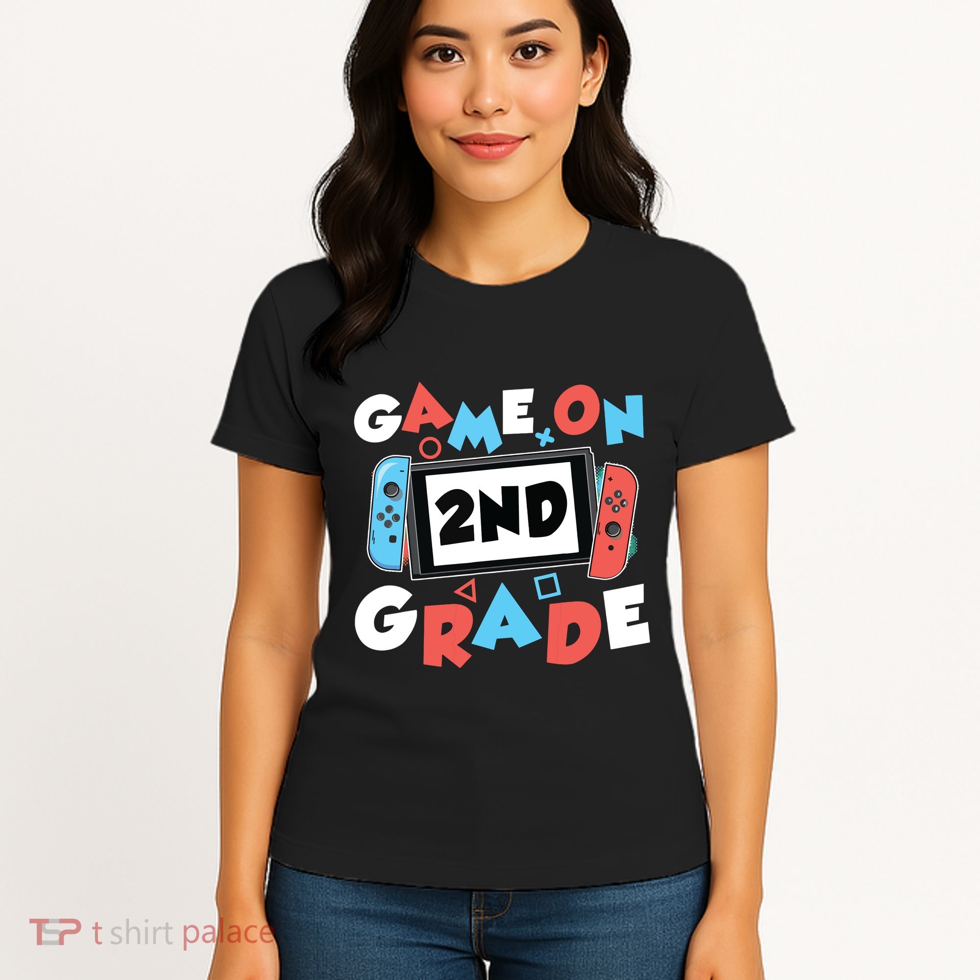 Game On 2nd Grade Second First Day School Gaming Gamer Women's T-Shirt