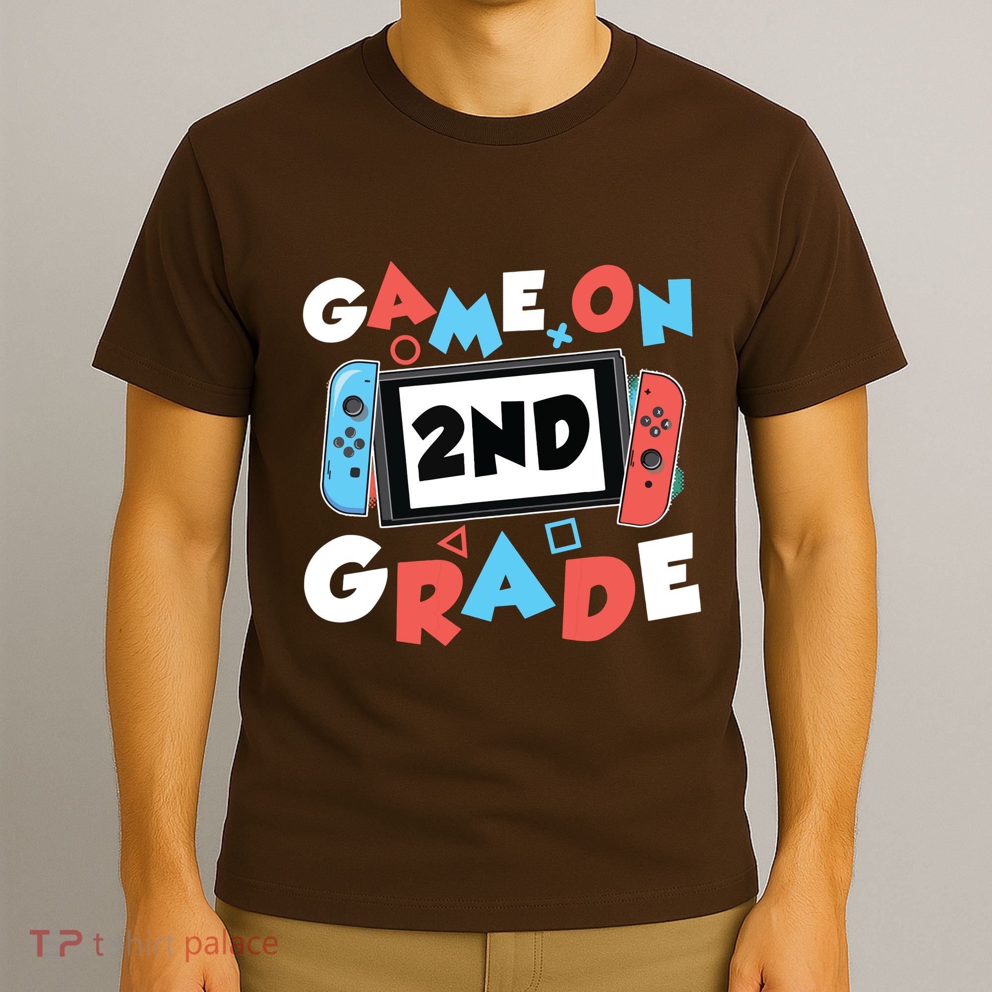 Game On 2nd Grade Second First Day School Gaming Gamer T-Shirt