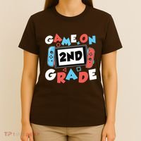 Game On 2nd Grade Second First Day School Gaming Gamer T-Shirt thumb 4