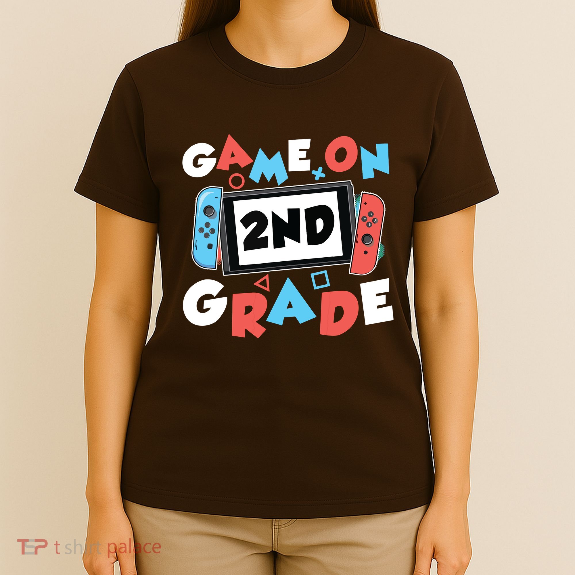 Game On 2nd Grade Second First Day School Gaming Gamer T-Shirt