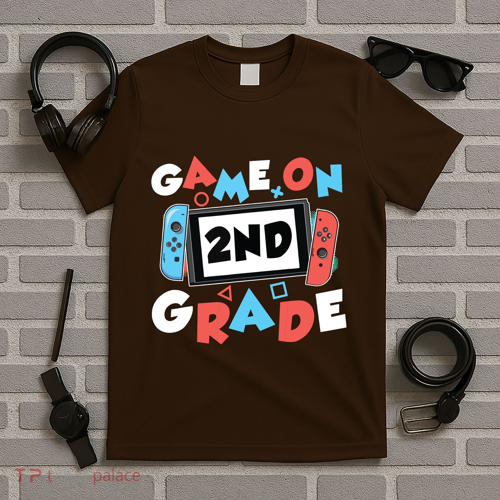 Game On 2nd Grade Second First Day School Gaming Gamer T-Shirt