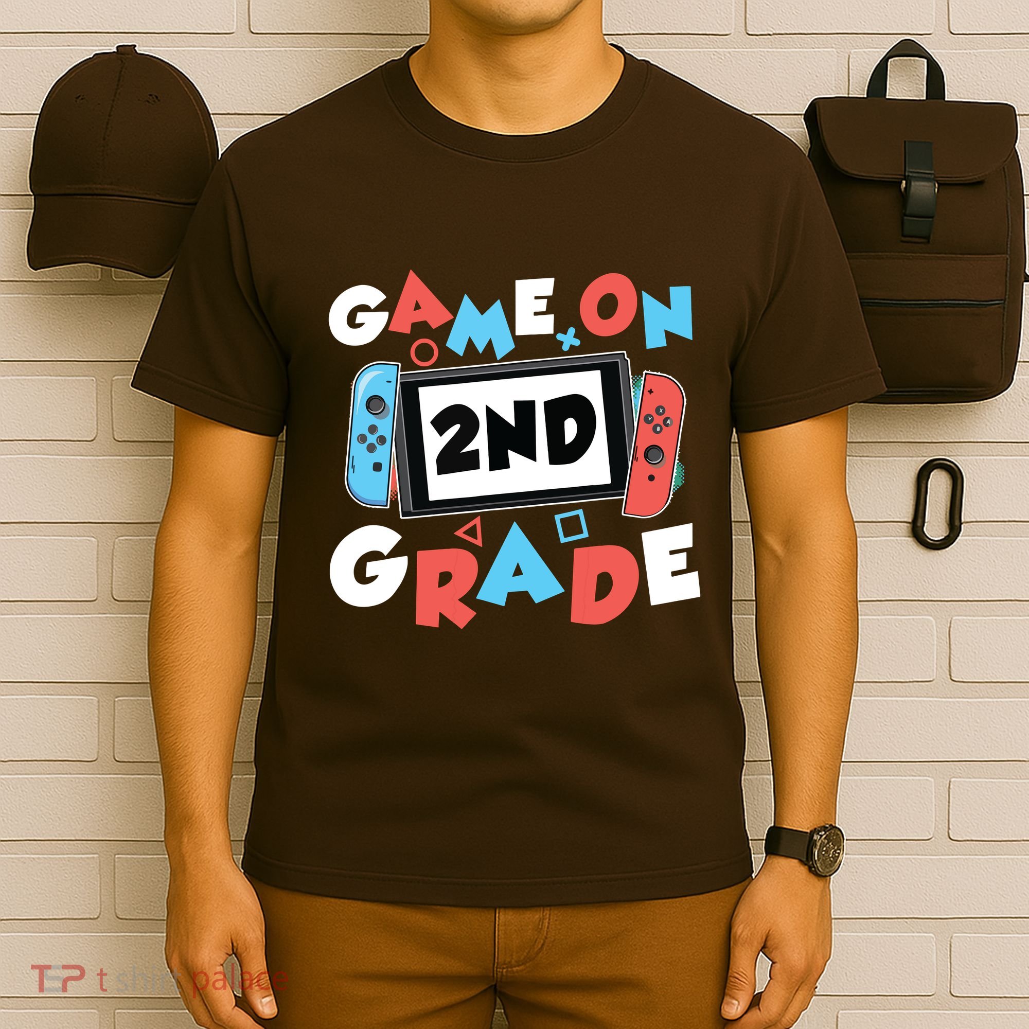 Game On 2nd Grade Second First Day School Gaming Gamer T-Shirt
