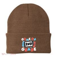 Game On 2nd Grade Second First Day School Gaming Gamer Beanie thumb 0