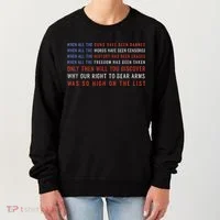 Gun Owner 2a Second Amendment Freedom Flag Quote Women's Sweatshirt thumb 0