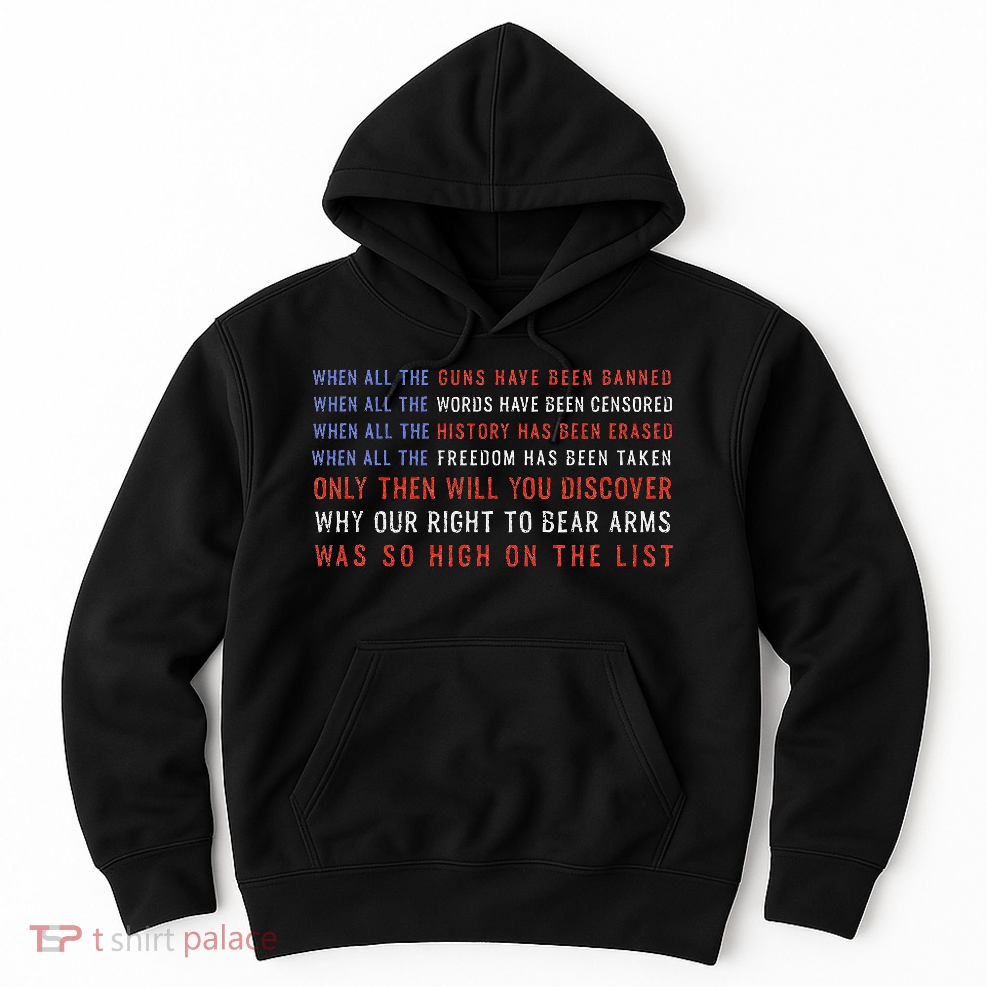 Gun Owner 2a Second Amendment Freedom Flag Quote Hoodie