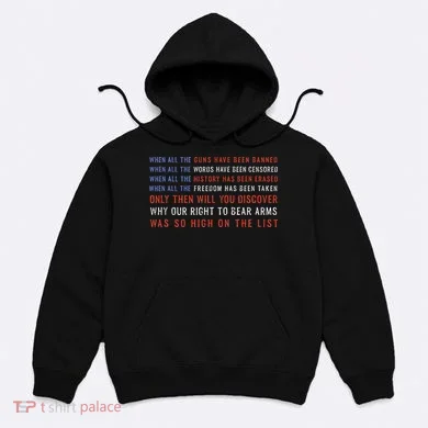 Gun Owner 2a Second Amendment Freedom Flag Quote Hoodie