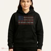 Gun Owner 2a Second Amendment Freedom Flag Quote Hoodie thumb 5