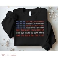 Gun Owner 2a Second Amendment Freedom Flag Quote Sweatshirt thumb 2