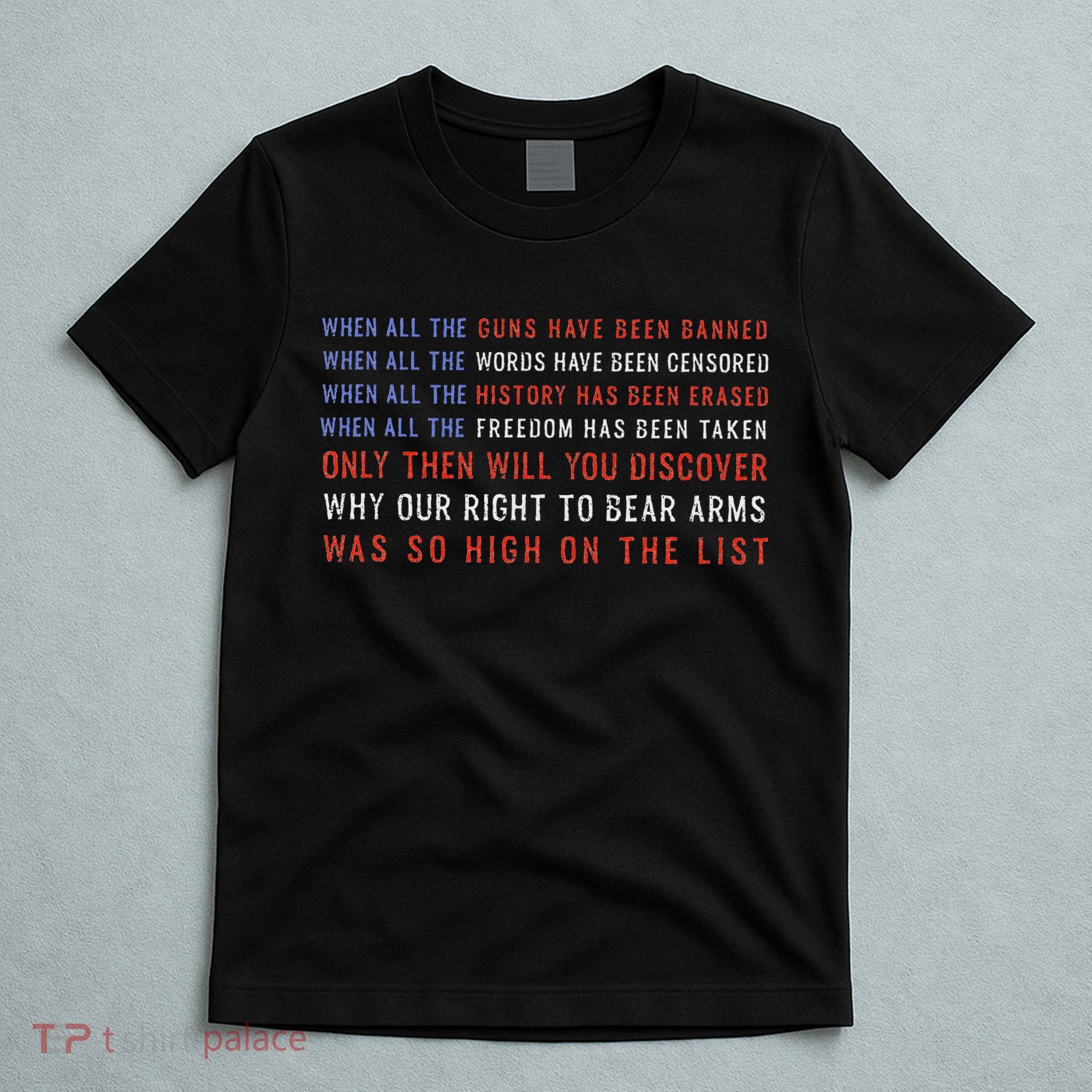 Gun Owner 2a Second Amendment Freedom Flag Quote T-Shirt