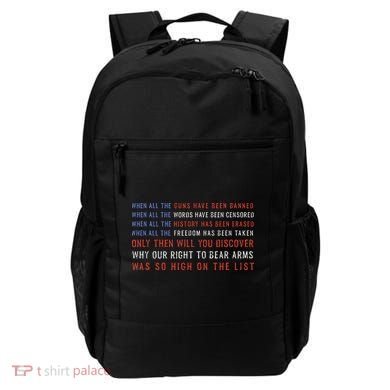 Gun Owner 2a Second Amendment Freedom Flag Quote Backpack