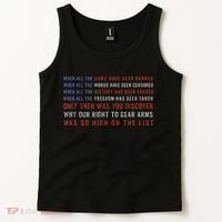 Gun Owner 2a Second Amendment Freedom Flag Quote Tank Top thumb 2