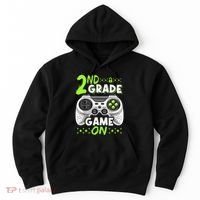 Game On 2nd Grade Back To School Funny Gamer Hoodie thumb 0
