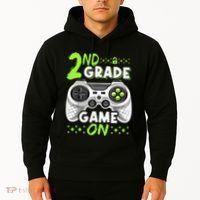 Game On 2nd Grade Back To School Funny Gamer Hoodie thumb 2