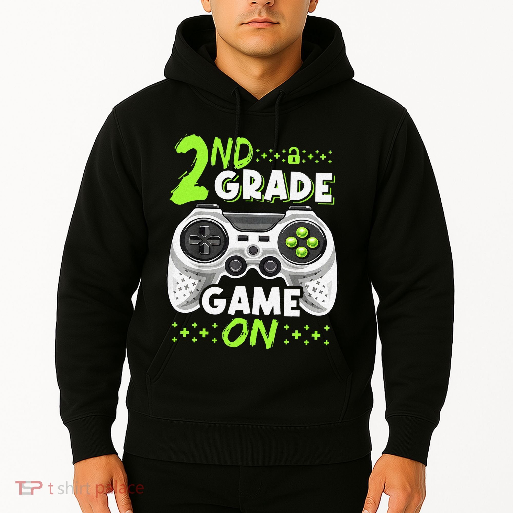 Game On 2nd Grade Back To School Funny Gamer Hoodie