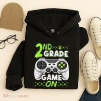 Game On 2nd Grade Back To School Funny Gamer Hoodie thumb 4