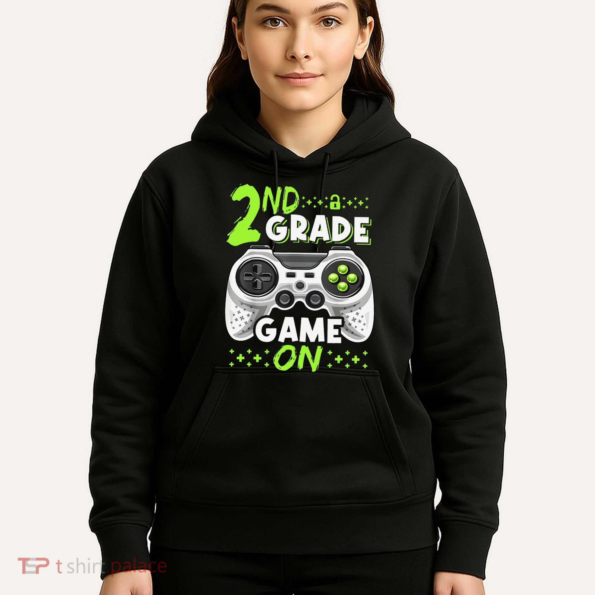 Game On 2nd Grade Back To School Funny Gamer Hoodie