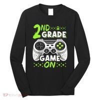 Game On 2nd Grade Back To School Funny Gamer Long Sleeve Shirt thumb 0