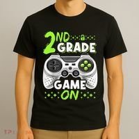 Game On 2nd Grade Back To School Funny Gamer T-Shirt thumb 3