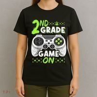 Game On 2nd Grade Back To School Funny Gamer T-Shirt thumb 4