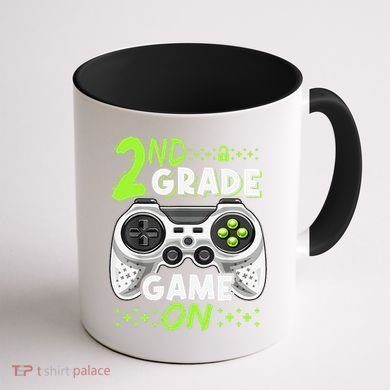 Game On 2nd Grade Back To School Funny Gamer Coffee Mug back