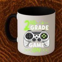 Game On 2nd Grade Back To School Funny Gamer Coffee Mug thumb 2