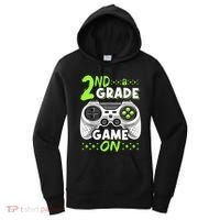 Game On 2nd Grade Back To School Funny Gamer Women's Hoodie thumb 0