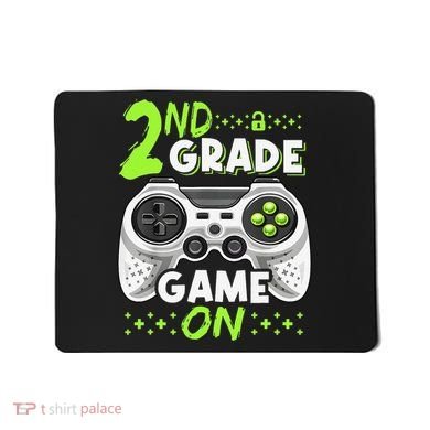 Game On 2nd Grade Back To School Funny Gamer Mousepad